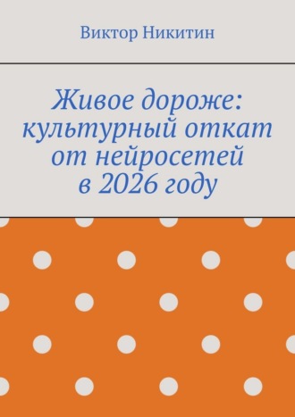 Живое дороже: культурный откат от нейросетей в 2026 году Виктор Никитин, Живое дороже: культурный откат от нейросетей в 2026 году