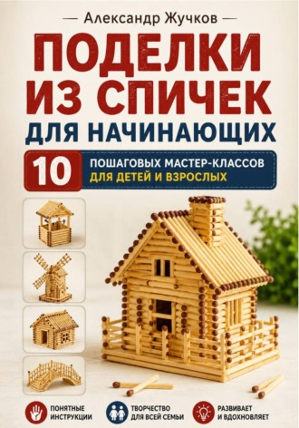 Поделки из спичек для начинающих. 10 пошаговых мастер-классов для детей и взрослых , Поделки из спичек для начинающих. 10 пошаговых мастер-классов для детей и взрослых
