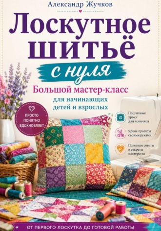 Лоскутное шитьё с нуля. Большой мастер-класс для начинающих детей и взрослых , Лоскутное шитьё с нуля. Большой мастер-класс для начинающих детей и взрослых