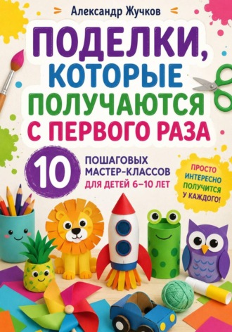 Поделки, которые получаются с первого раза. 10 пошаговых мастер-классов для детей 6–10 лет , Поделки, которые получаются с первого раза. 10 пошаговых мастер-классов для детей 6–10 лет