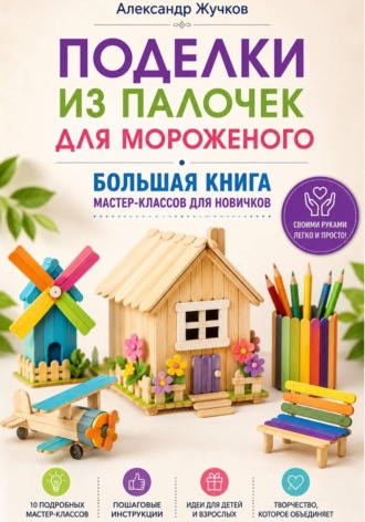 Поделки из палочек для мороженого. Большая книга мастер-классов для новичков , Поделки из палочек для мороженого. Большая книга мастер-классов для новичков
