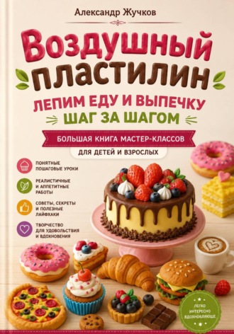 Воздушный пластилин. Лепим еду и выпечку шаг за шагом. Большая книга мастер-классов для детей и взрослых , Воздушный пластилин. Лепим еду и выпечку шаг за шагом. Большая книга мастер-классов для детей и взрослых